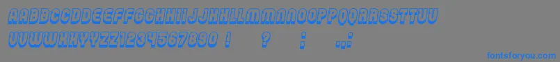 Password Italic Font – Blue Fonts on Gray Background