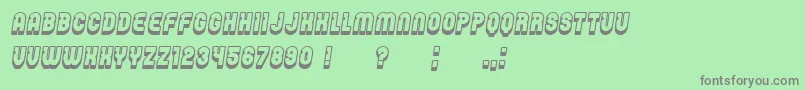 Password Italic Font – Gray Fonts on Green Background