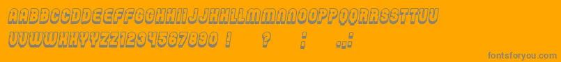 Password Italic Font – Gray Fonts on Orange Background