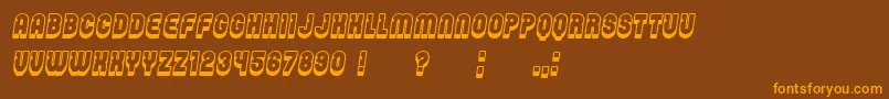 Password Italic Font – Orange Fonts on Brown Background