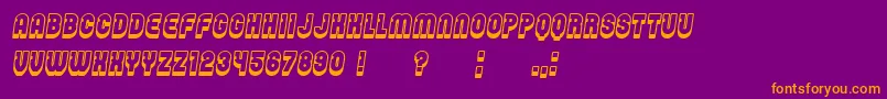 Password Italic Font – Orange Fonts on Purple Background