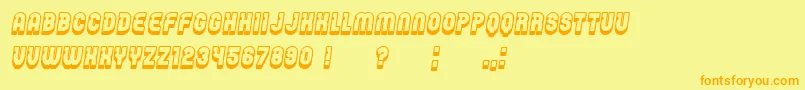 Password Italic Font – Orange Fonts on Yellow Background
