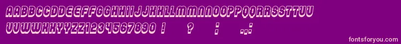 Password Italic Font – Pink Fonts on Purple Background