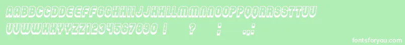 Password Italic Font – White Fonts on Green Background