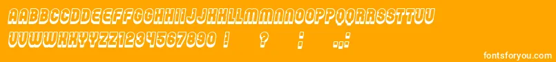 fuente Password Italic – Fuentes Blancas Sobre Fondo Naranja