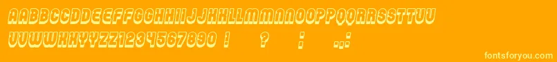 Password Italic Font – Yellow Fonts on Orange Background
