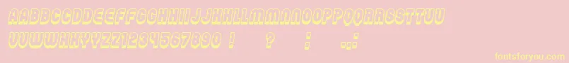 Password Italic-Schriftart – Gelbe Schriften auf rosa Hintergrund