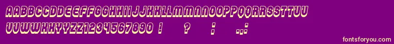 fuente Password Italic – Fuentes Amarillas Sobre Fondo Morado