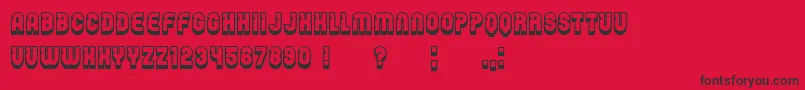 Password Font – Black Fonts on Red Background