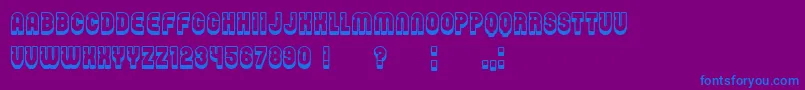 Password Font – Blue Fonts on Purple Background