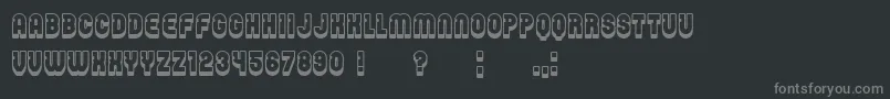 Password Font – Gray Fonts on Black Background