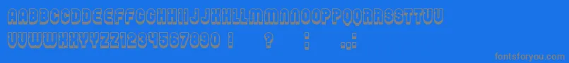 Password Font – Gray Fonts on Blue Background