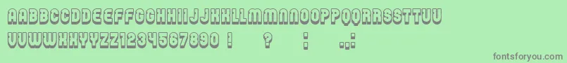 Password Font – Gray Fonts on Green Background