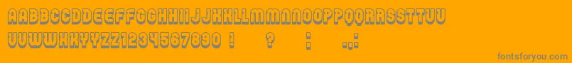 Password Font – Gray Fonts on Orange Background