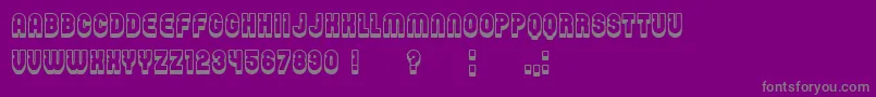 Password Font – Gray Fonts on Purple Background