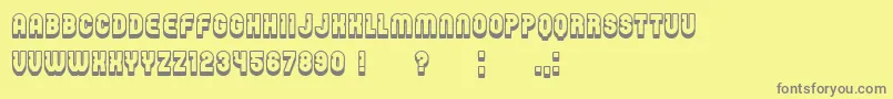 Password Font – Gray Fonts on Yellow Background