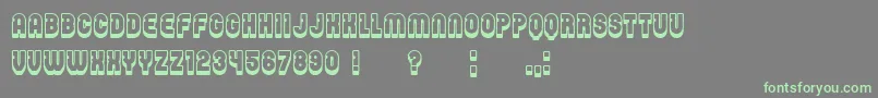 Password Font – Green Fonts on Gray Background