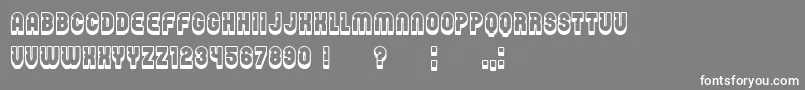 Czcionka Password – białe czcionki na szarym tle