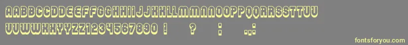 Password Font – Yellow Fonts on Gray Background