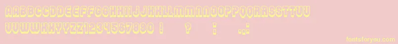 Password Font – Yellow Fonts on Pink Background