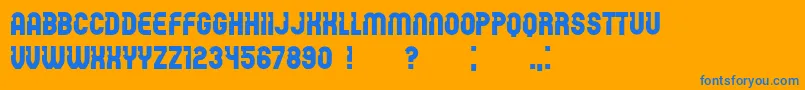 Czcionka PasswordBook – niebieskie czcionki na pomarańczowym tle