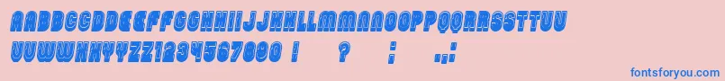 PasswordFilled Italic Font – Blue Fonts on Pink Background