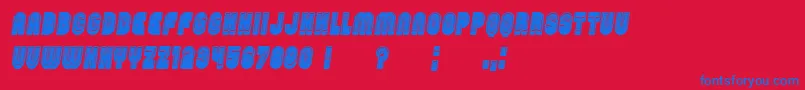 Шрифт PasswordFilled Italic – синие шрифты на красном фоне