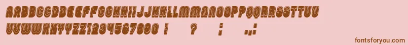 PasswordFilled Italic Font – Brown Fonts on Pink Background