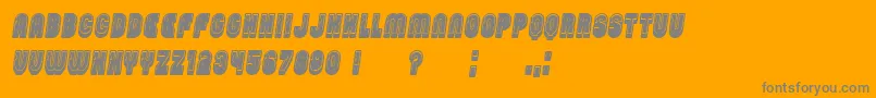 PasswordFilled Italic Font – Gray Fonts on Orange Background