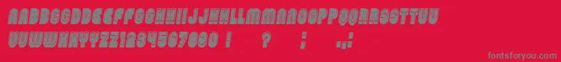 PasswordFilled Italic Font – Gray Fonts on Red Background