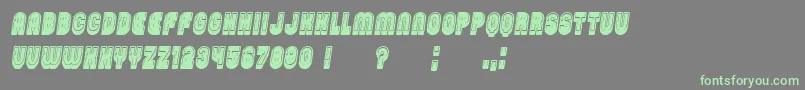 PasswordFilled Italic Font – Green Fonts on Gray Background