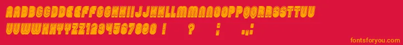 PasswordFilled Italic Font – Orange Fonts on Red Background