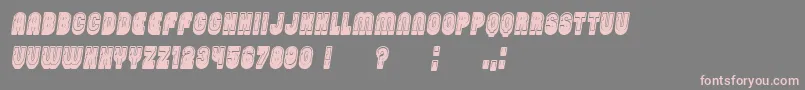 PasswordFilled Italic Font – Pink Fonts on Gray Background