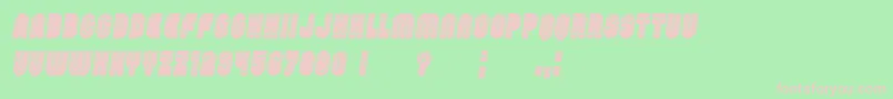 PasswordFilled Italic Font – Pink Fonts on Green Background