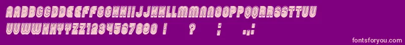 PasswordFilled Italic Font – Pink Fonts on Purple Background