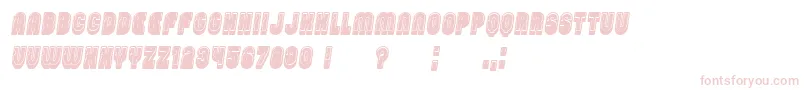 PasswordFilled Italic Font – Pink Fonts on White Background