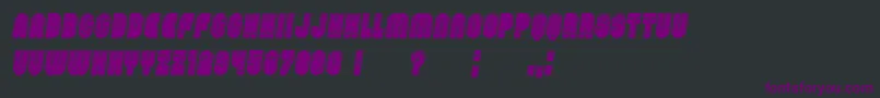 PasswordFilled Italic Font – Purple Fonts on Black Background