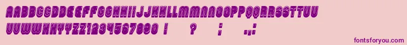 PasswordFilled Italic Font – Purple Fonts on Pink Background