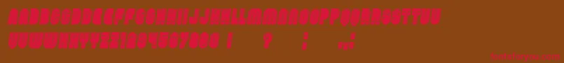 PasswordFilled Italic Font – Red Fonts on Brown Background