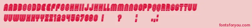 fuente PasswordFilled Italic – Fuentes Rojas Sobre Fondo Rosa