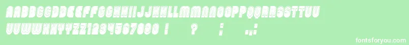 fuente PasswordFilled Italic – Fuentes Blancas Sobre Fondo Verde