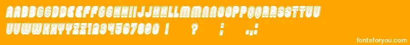 PasswordFilled Italic Font – White Fonts on Orange Background