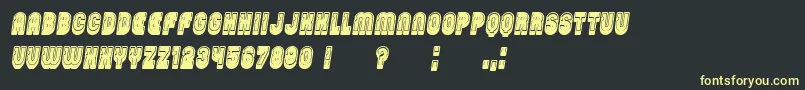 PasswordFilled Italic Font – Yellow Fonts on Black Background
