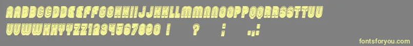 PasswordFilled Italic Font – Yellow Fonts on Gray Background