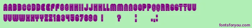 PasswordFilled Font – Purple Fonts on Green Background