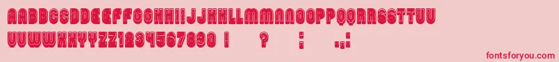 PasswordFilled Font – Red Fonts on Pink Background