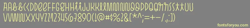 More about Pasto Print Light Font Pasto Print Light Font – Yellow Fonts on Gray Background