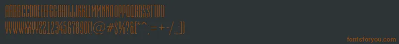AEmpirial Font – Brown Fonts on Black Background