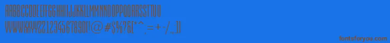AEmpirial Font – Brown Fonts on Blue Background