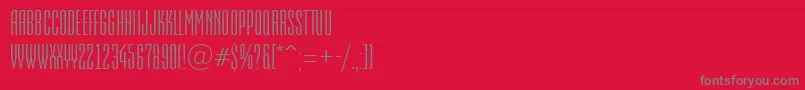 AEmpirial-Schriftart – Graue Schriften auf rotem Hintergrund